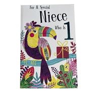 Special Niece 1st Age 1 Today Cute Toucan Happy Birthday Card Lovely Verse