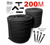 SPECIAL SET 200m SOAKER HOSE Leaky Garden Irrigation System POROUS PIPE recycled