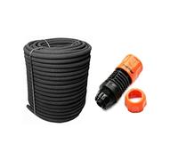 Special Sets - Porous Pipe Soaker Hose Leaky Garden Irrigation System 50m-100m + Pressure Regulator Water Saving Flexible Durable (2, 100m)