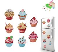 Special Shape Animal Diamond Painting Kit - 8Pcs Playful Refrigerator Magnets for DIY Craft Projects