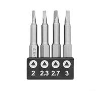 Special shape screwdriver bit set, 50mm triangle, Y-type, U-type, three-point head, 1/4 inch hexagonal shank, suitable for electric screwdrivers and manual(:triangle)