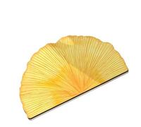 Special-shaped Bathroom Diatom Mud Foot Mat Green Leaf Floor Mat(Warm sun ginkgo,40x60cm)