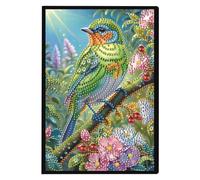 Special Shaped Daisy Yak 5D DIY Diamond Art Painting Notebook Kit Diamond Painting Journal Notebook 50 Pages Crystal Notepad Sketchbook for Birthdays Or