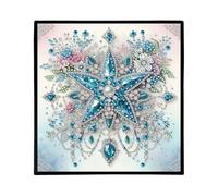 Special Shaped Independence Day Wreath 5D DIY Art Painting Notebook Kit Diary Book 50 Pages Crystal Notepad Sketchbook for Birthdays Or Christmas Gifts