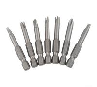 Special-Shaped Screwdriver Bit Set, 7-Piece 50mm Chrome Vanadium Steel Bits with PH2, U, Y, Triangle, 3 & 4 Point Heads for Appliance and Toy Repair