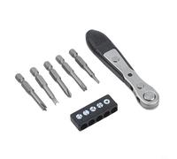 Special-Shaped Screwdriver Bit Set, Chrome Vanadium Steel 50mm 1/4" Hex Driver Bits with Wrench for Appliance Toy Repair, PH SL Triangle Y U Security Heads(6pcs)