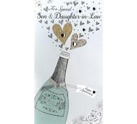 Special Son & Daughter-in-law Happy Anniversary - Handmade card from Second Nature