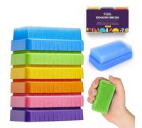 Special Supplies Sensory Brush Therapressure Therapy Brush for Occupational and Sensory Brushing, Stimulating, Calming Tools for Kids and Adults, Soft Flexible Bristles, Latex Free (Colored 6-Pack)