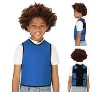 Special Supplies Sensory Compression Vest Deep Pressure Comfort for Autism, Hyperactivity, Mood Processing Disorders, Breathable, Form-Fitting, Kids and Adults (Blue, X-Small 14x24 inches)