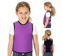 Special Supplies Sensory Compression Vest Deep Pressure Comfort for Autism, Hyperactivity, Mood Processing Disorders, Breathable, Form-Fitting, Kids and Adults (Purple, Medium 20x36 inches)
