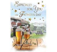 Special Thoughts Father's Day Card - Especially For You On Father's Day,Blue,9 x 6 inches