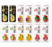 Special Variety Pack 2 Pure Moja - 100% Pure Juice - Mango, Lychee, Pineapple, Watermelon, Passion Fruit & Pink Guava 12 Cans