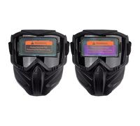 Special Welding and Cutting Masque, Anti-Glare Electric Welding Masque Anti-UV Radiation Detachable, Breathable Face Shield, Heat-Insulating Full Cover Headgear for Eye Protection