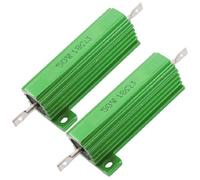 Specialised accessories 2 x Fixed Resistors Chassis Mounted 50W 18 Ohm 5% Aluminum Case Single Resistors Wirewound Resistors