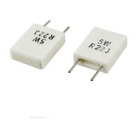 Specialised accessories 5 Pcs 0.22 Ohm 5 Watt Wirewound Radial Ceramic Cement Resistors (5 piezas 0.22 ohmios 5 resistencias radiales de cemento de cerámica radial bobinadas