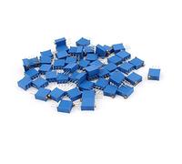 Specialised accessories 50Pcs 3296W-504 500K Ohm Resistor Trim Pot Potentiometer Trimmer Blue (50Pcs 3296W-504 500K Ohm Resistor Recortador Potenciómetro Potenciómetro Recortador Azul