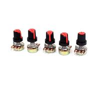 Specialised accessories 5pcs B250K Variable Resistors Ohm 3 Terminals Rotary Knob Audio B Type Potentiometers Potentiometer Pot