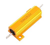 Specialised accessories Aluminum Shell 50W 25 Ohm Chassis Mounted axia-l Wirewound Resistor Gold Tone (Aluminum Shell 50W 25 Ohm Chassis Mounted axia-l Wirewound Resistor Gold Tone