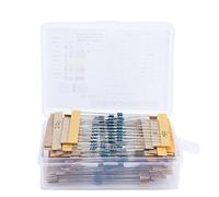 Specialised accessories Complete Resistor Kit Set for DIY Electronics - 640Pcs 1% Tolerance Film Resistors in 64 Values Assortment Pack from 1Ω?10MΩ 1/6W Capacity