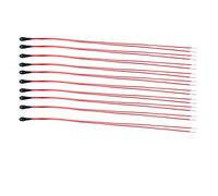 Specialised accessories NTC Thermistor, 10pcs 1K/5K/10K Ohm MF52B NTC Thermistor Resistors High Sensitivity with 60mm Enameled Wire Temperture, Thermistors (Size : 10K)