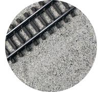 Specialist Aggregates OO/HO Gauge Model Railway Track Ballast - Light Grey | 250g | Model Railway Scenery Material