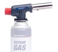 Specialist+ Basic Butane Gas Burner with Automatic Ignition Flame Regulator, Burning Temperature up to 1300 °C, Power 1.3 kW, Suitable as a Soldering Torch, Kitchen Burner, Cream Brulee Burner