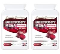 Specialist Supplements Beetroot MEGA 5000mg, 60 Capsules (Pack of 2)