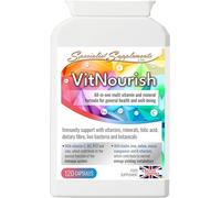 Specialist Supplements VitNourish (All-in-One Multi Vitamin, Mineral, Biotic, Botanical & Dietary Fibre Formula), 120 Capsules