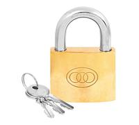 Specialist T263S Polished Brass Tri Circle Padlock with 3 Keys