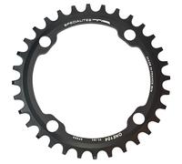 TA One MTB Narrow/Wide 104PCD - I/O 10/11/12X - Black (34T) Size: 34T