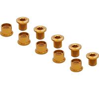 Spécialités TA Aluminium Double Chainring Bolts, Pack of 5, Gold