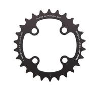 Spécialités TA Chinook 104/64pcd 4 Arm 10/11 Speed Chainring, Black, 24T Inner