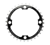 Spécialités TA Chinook 4 Arm 104pcd Middle 8/9 Speed Chainring, 36t, Black