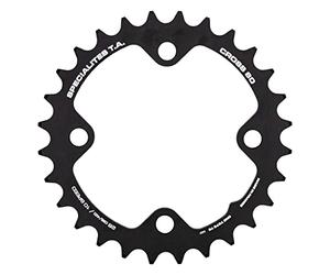Spécialités TA Cross 4 Arm 10 Speed Chainring, Black, Inner (PCD 80mm), 28t