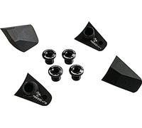 Spécialités TA R8000 Chainring Bolts & Cover Kit, Black, Pack of 4, Compatible with Shimano Ultegra R8000