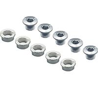 Spécialités TA Single Ring Steel Chainring Bolts, Silver, Pack of 5