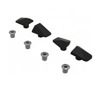 Spécialités TA X110 Intergrated Chainring Bolts & Covers, Charcoal, Pack of 4, Compatible with Shimano Ultegra 6800