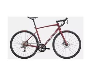 Specialized Allez E5 Disc Road Bike 2024 Satin Maroon/Silver Dust/Flo Red