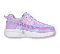 SpecialKids.Company Billy Adaptive Footwear for Kids, Limitless Low Top, AFO Friendly FlipTop Wraparound Zipper & Laces, Lilac Watercolour, UK1, Wide