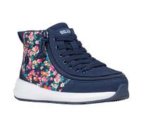 SpecialKids.Company Billy Adaptive Footwear For Toddlers - Goat High Top - Canvas With Wrap-around Zip Closure- Navy Floral - UK6- Wide