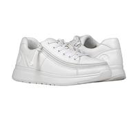 SpecialKids.Company Billy Adaptive Low Top, Wrap Around Zip, Leather White