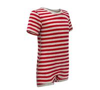 SpecialKids.Company Kaycey Popper Vest Short Sleeve Bodysuit With Crotch Snap Closure, Adaptive Clothing for Kids with Special Needs, Soft Cotton, Grey/Red, 15-16 Years