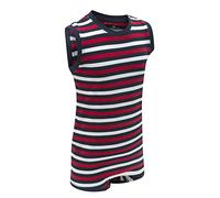 SpecialKids.Company Kaycey Popper Vest Sleeveless Bodysuit With Crotch Snap Closure, Adaptive Clothing for Adults and Big Kids with Special Needs, Soft Cotton, Small, Red-White-Blue