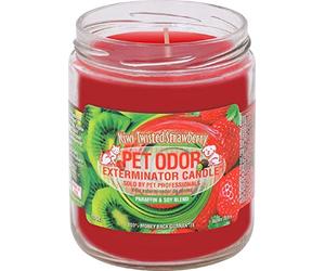 SPECIALTY PET PRODUCTS Kiwi Twisted Strawberry Pet Odor Exterminator 13 Ounce Jar Candle