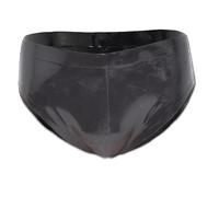 SpecialUnderwear Latex Briefs with Inflatable Butt Plug Handmade Size M, black, M