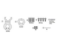 Specific Flange For Tank Bags TANKLOCK, TanklockED, Givi BF95, For CF