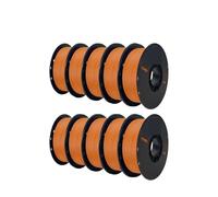 Specify Color 10KG P/L/A Filament for 3D Printer Plastic 1KG/Roll 1.75MM Filaments Line Up Neatly F/D/M Printing Materials(Brown)