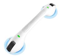 SPECILITE 17inch/44cm Bathroom Suction Grab Rail with Visual Indicator, Max Load 120kg, Safety Shower Handle Ideal for the Elderly, Children, Pregnant, Disabled or People with Limited Mobility, White