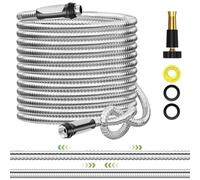 SPECILITE Expandable Garden Hose 50ft, Metal Hose Pipe with Nozzle