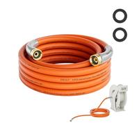 SPECILITE Garden Water Hose 15 ft x 5/8 in with Female to Female Connector, Small Leader Hose for Hose Reel, Heavy Duty, Flexible & Lightweight, Water Pipe, Outdoor Water Hose Extension Adapter
